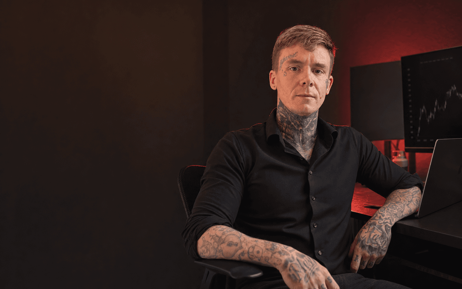 Ty Shane at an AI operations workstation